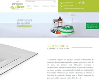 Emporiodoacrilicogoiania.com.br(Página Inicial) Screenshot