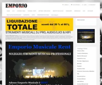 Emporiomusicale.it(Emporio Musicale Senese) Screenshot