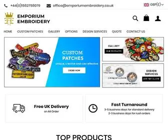 Emporiumembroidery.co.uk(Best Custom Embroidered Patch Maker) Screenshot