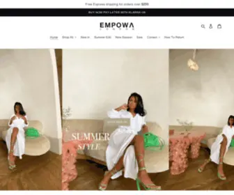 Empowaclothing.com(Empowa Clothing) Screenshot