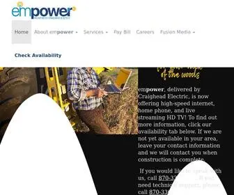 Empowerbroadband.com(Delivered by Craighead Electric) Screenshot