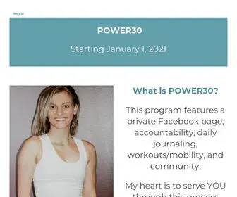 Empowerdfitness.com(Power30) Screenshot