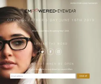 Empoweredeyewear.com(Empowered Eyewear) Screenshot