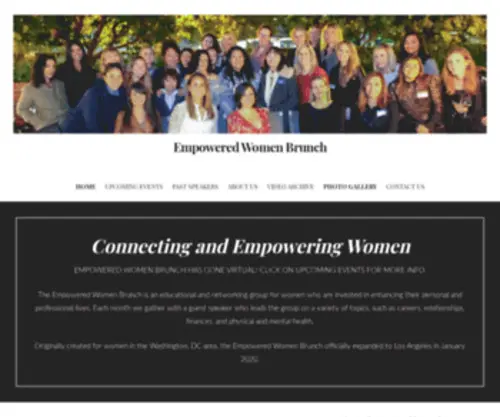 Empoweredwomenbrunch.com(Working to connect and empower women) Screenshot