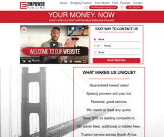 Empowerfunding.co.za(Affordable Bridging Finance) Screenshot