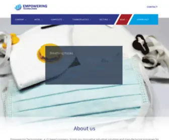 Empowering-Technologies.com(Innovative manufacturing processes for industry) Screenshot