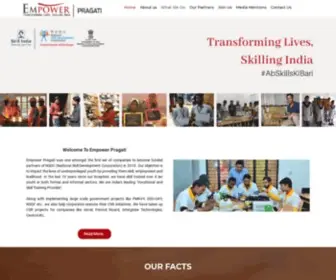 Empowerpragati.in(Transforming Lives) Screenshot