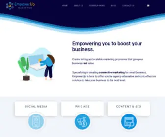 Empowerup.com.au(Empowering you to boost your small business) Screenshot