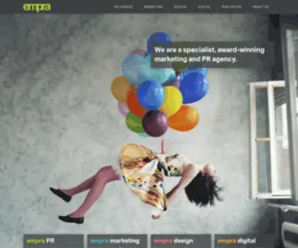 Empra.co.uk(Marketing and PR for education) Screenshot