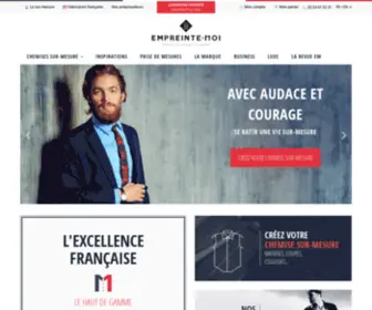 Empreinte-Moi.com(Chemise sur mesure à Paris) Screenshot