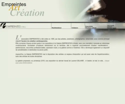 Empreintes.org(Galerie EMPREINTES) Screenshot