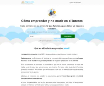 Emprender.email(El boletín para emprendedores con lo que funciona de verdad) Screenshot