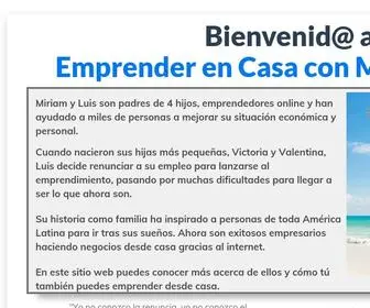 Emprenderencasa.net(Cómo iniciar un negocio desde casa) Screenshot