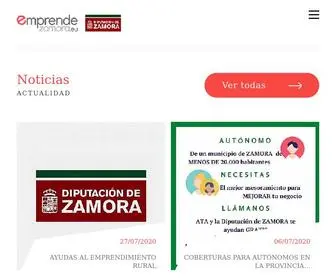 Emprendezamora.eu(Emprende Zamora) Screenshot