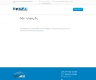 Empresahost.com.br(Manutenção) Screenshot