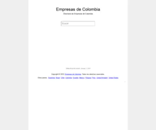 Empresas-DE-Colombia.com(Empresas de Colombia) Screenshot