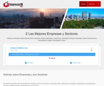 Empresas10.com(▷ Empresas del Sector Industrial en México) Screenshot