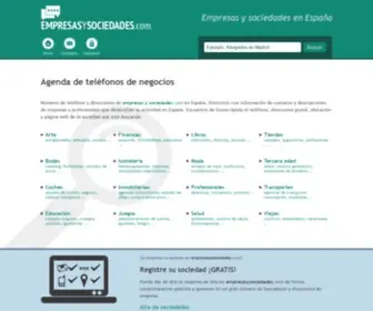 Empresasysociedades.com(Empresas y sociedades) Screenshot