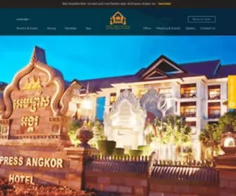 Empressangkor.com(Empress Angkor Hotel) Screenshot