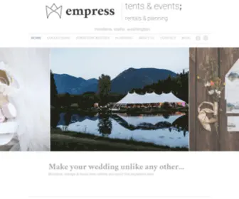 Empresstentsevents.com(Event Rentals and Planning) Screenshot