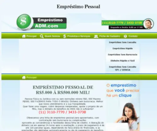 Emprestimoadm.com.br(Empréstimo ADM) Screenshot