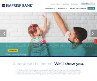 Emprisebank.com(Emprise Bank) Screenshot