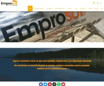 Emprosol.com.mx(Emprosol Calentadores Solares) Screenshot