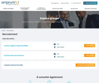 Empruntis-Recrutement.com(Espace recrutement) Screenshot