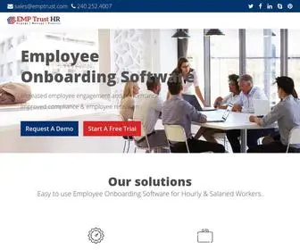 Emptrust.com(Employee Onboarding Software by EMP Trust HR) Screenshot