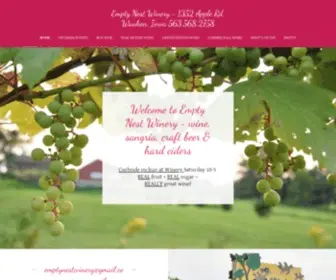 Emptynestwinery.com(Empty Nest Winery) Screenshot