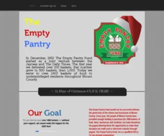 Emptypantryfund.com(Empty-pantry-fund) Screenshot