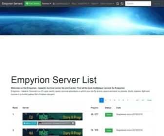 Empyrion-Servers.com(Empyrion Server List) Screenshot