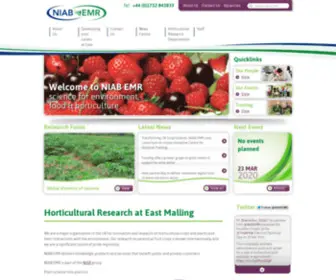 EMR.ac.uk(Horticultural Research at East Malling) Screenshot