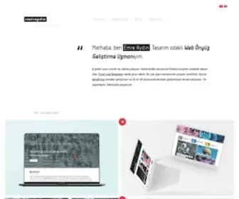 Emreaydins.com(Front-end developer) Screenshot