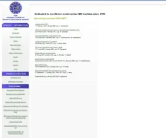 Emricourse.org(Erasmus Course on Magnetic Resonance Imaging) Screenshot