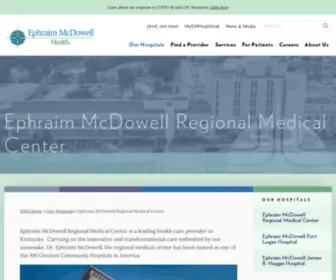 EMRMC.org(Ephraim McDowell Regional Medical Center) Screenshot