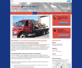 EMS-Seimec.ca(EMS SEIMEC Inc) Screenshot