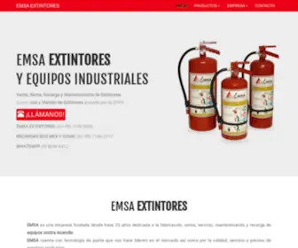 Emsaextintores.com(Extintores Emsa es una empresa fabricante de Equipos Extintores) Screenshot