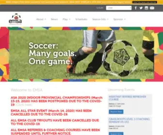 Emsamain.com(Edmonton Minor Soccer) Screenshot