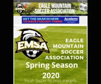 Emsasoccer.org(Eagle Mountain Soccer) Screenshot