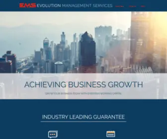 Emsbizcash.com(Evolution Management Services) Screenshot