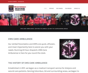 Emscareambulance.com(EMS Care Ambulance) Screenshot