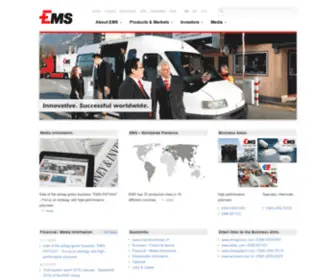 Emschem.com(The EMS Group) Screenshot