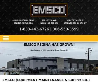 Emsco.ca(Regina, SK) Screenshot