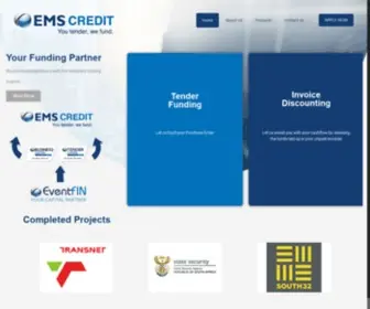 Emscredit.co.za(Your Funding Partner) Screenshot