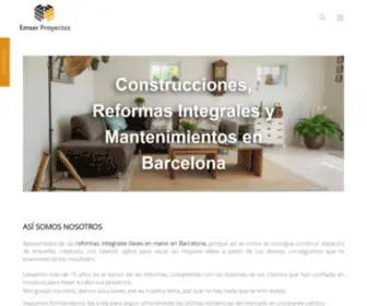 Emserproyectos.es(Reformas integrales llaves en mano en Barcelona) Screenshot