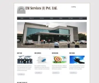 Emservicesindia.net(EM Services India Pvt) Screenshot