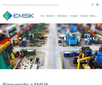 Emsik.com(La conexión directa entre las empresas mexicanas y europeas) Screenshot