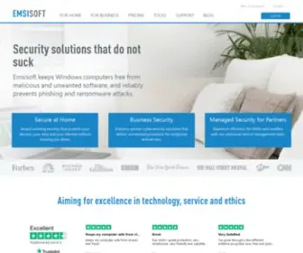 Emsisoft.com(Award-Winning Anti-Malware & Anti-Virus Software) Screenshot