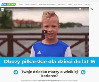 Emsport.pl(Oferujemy obozy piłkarskie dla dzieci do lat 16) Screenshot